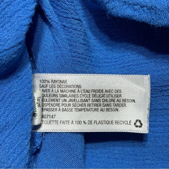 Lilly Pulitzer Top Womens Medium Embroidered Bell Sleeves Lightweight Resort - Picture 4 of 4